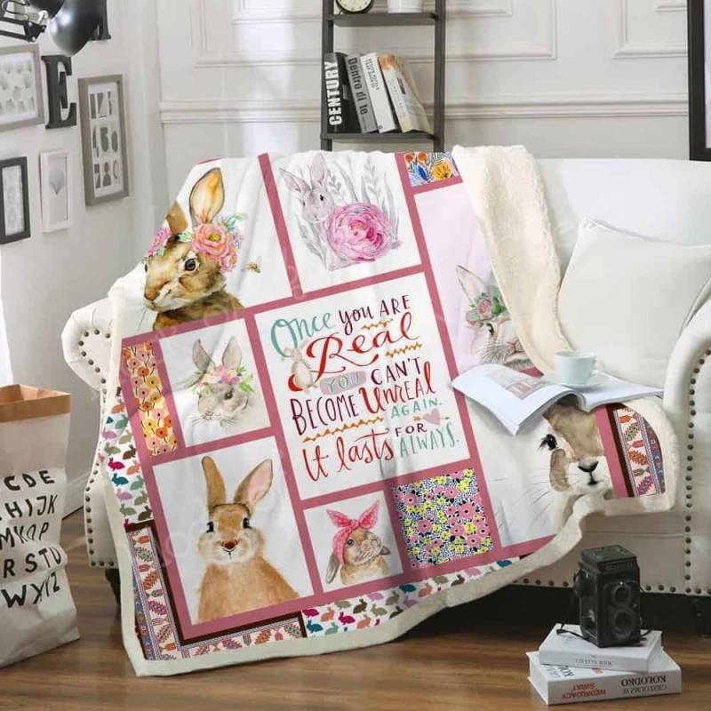 Rabbit JQQ3147 Fleece Blanket