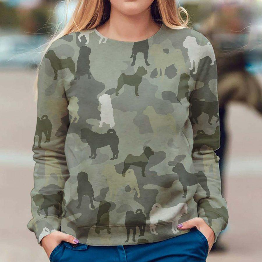 Shar Pei – Camo – Premium Dog Christmas Ugly Sweatshirt, Dog Ugly Sweater