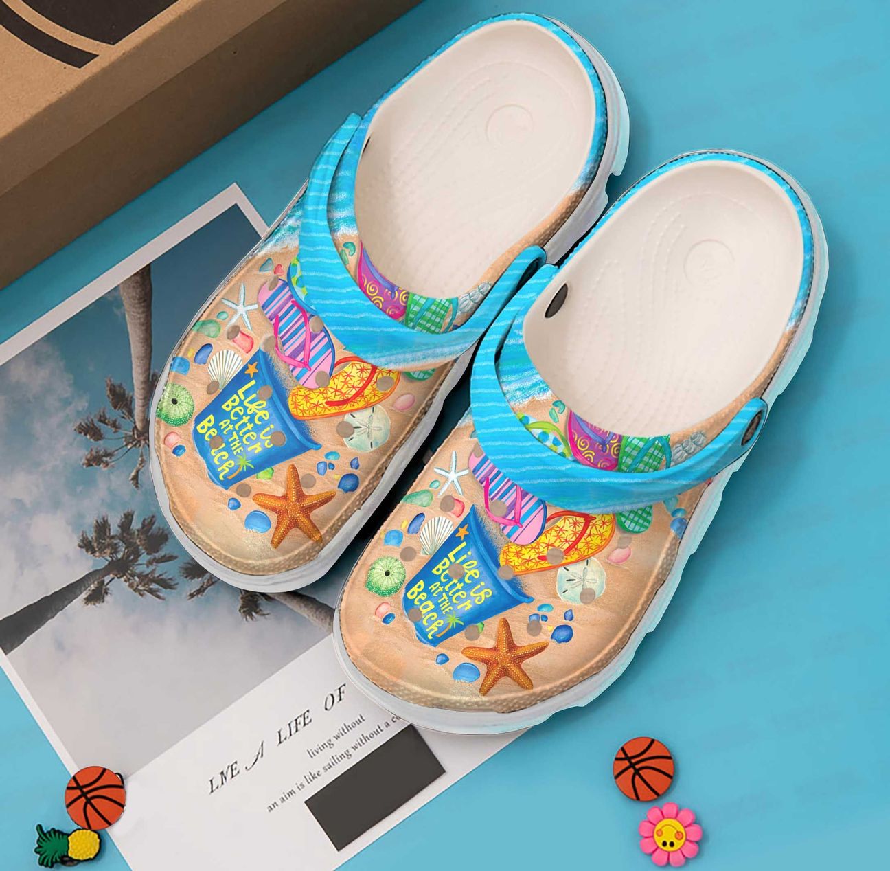 Beach Personalized Clog, Custom Name, Text, Color, Number Fashion Style For Women, Men, Kid, Print 3D Better Life