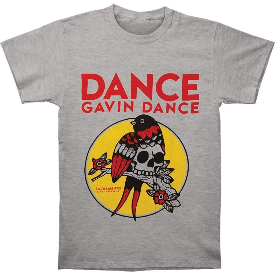 Dance Gavin Dance Men’S Bird Skull T-Shirt Heather