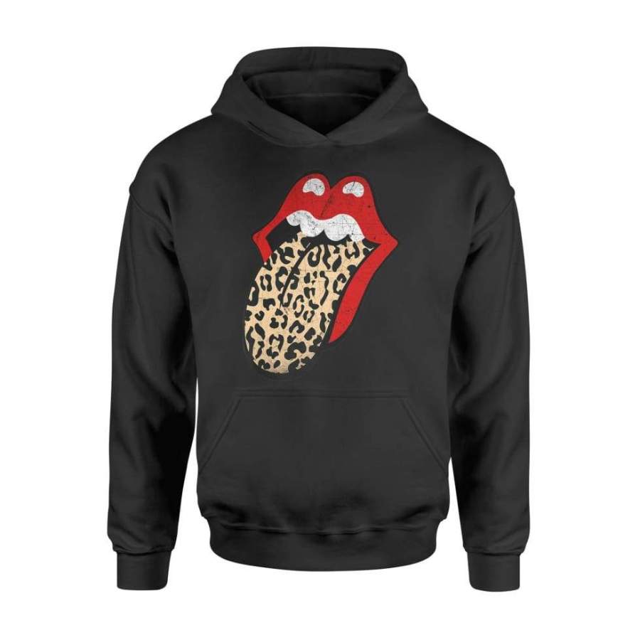 Red Lips, Leopard Tongue, Iconic Band Shirt For Men Women – Standard Hoodie