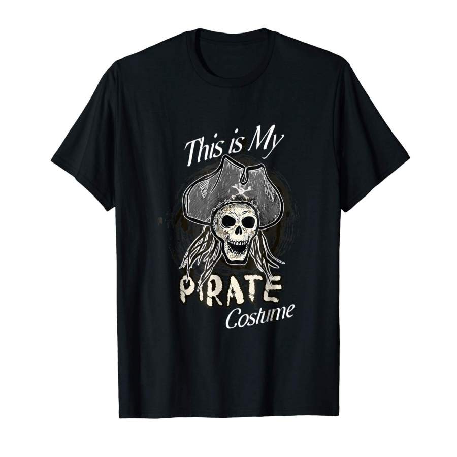 This Is My Pirate Skull Costume Funny Cotton T Shirt