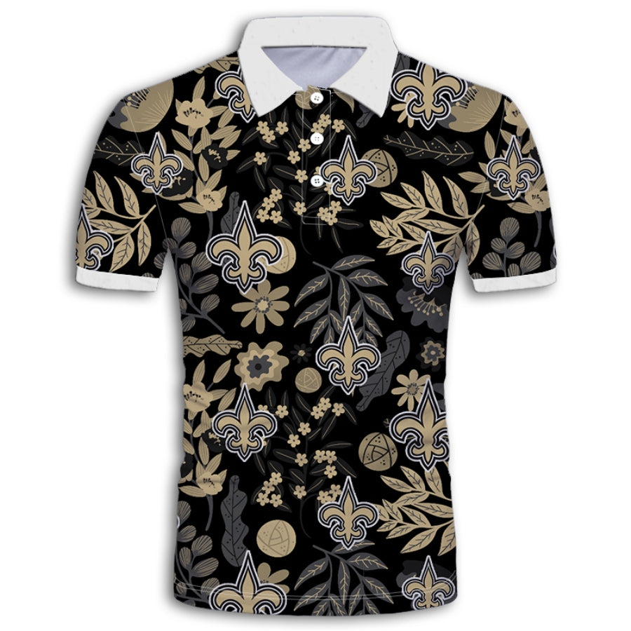 New Orleans Saints Aloha Hawaii Polo Shirt Ha51935