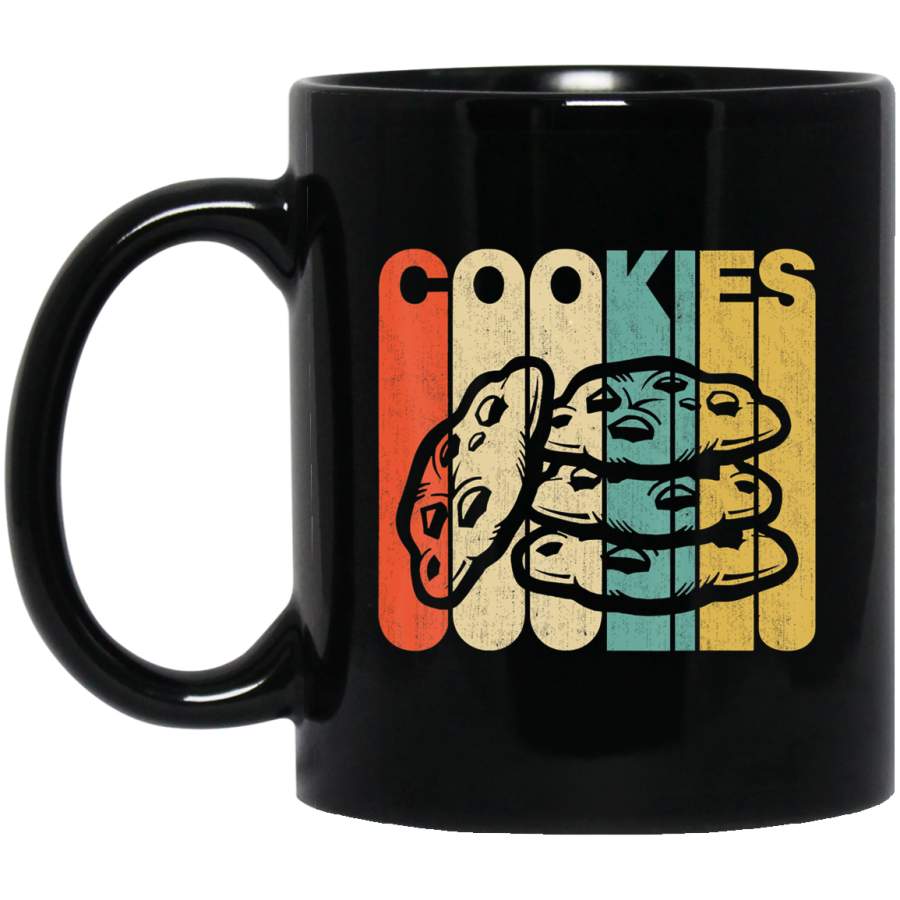 Vintage Retro Cookies Silhouette Coffee Mug