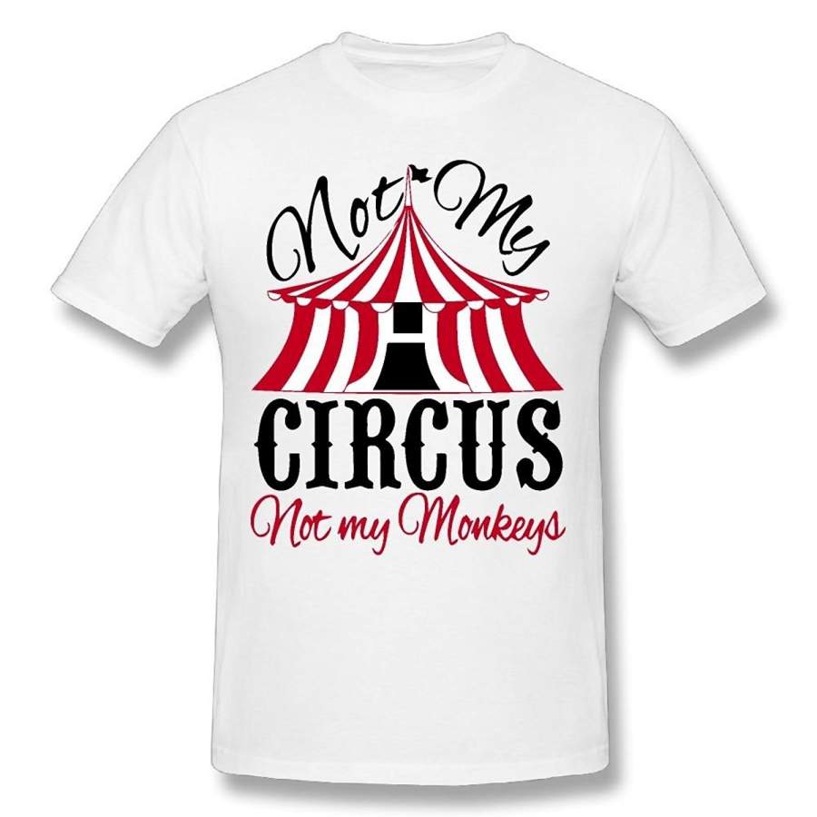 Circus Not My Monkeys Tops T Shirt Short Sleeve Printed Cotton T-shirt