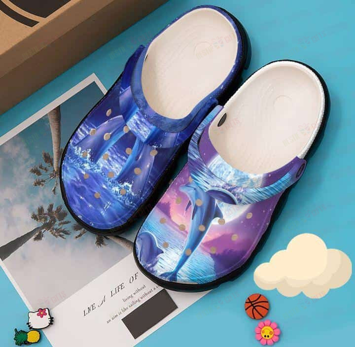 Dolphin Crocs Classic Clogs Shoes