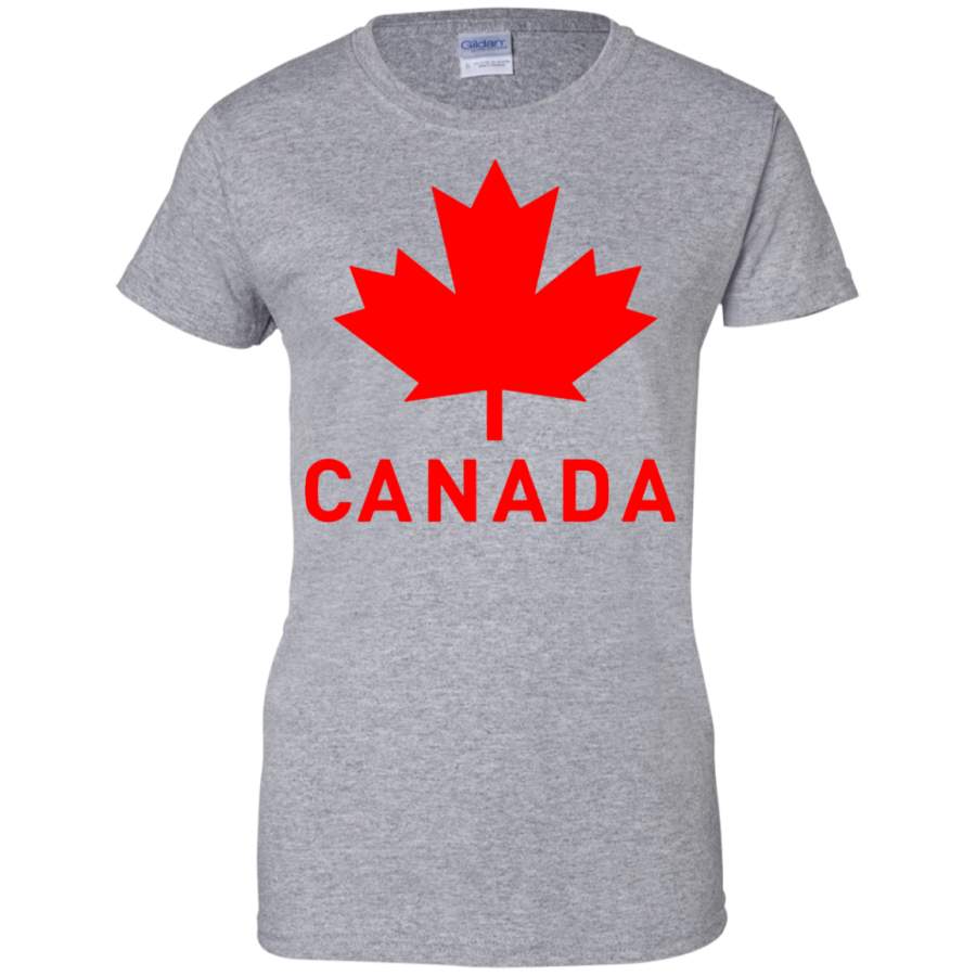 Canada Flag, Vintage Canada Flag Eh Team Ladies’ T-Shirt