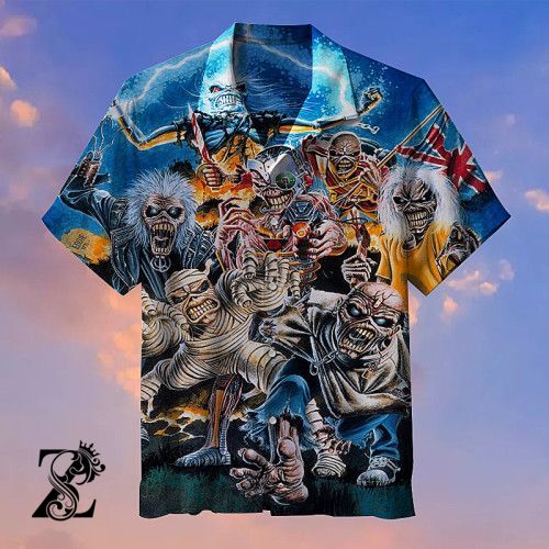 Heavy Metal Pioneer Iron Maiden Hawaiian Shirt