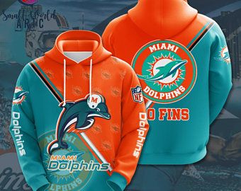 Miami Dolphins All Over Printed Hoodie 3D All Over Print best gift personalized