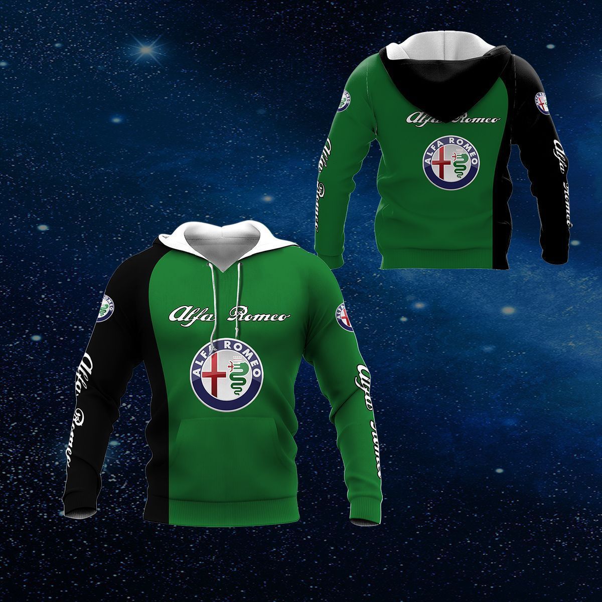 3D All Over Printed Alfa Romeo PVT-VA Shirts Ver 3 (Green)
