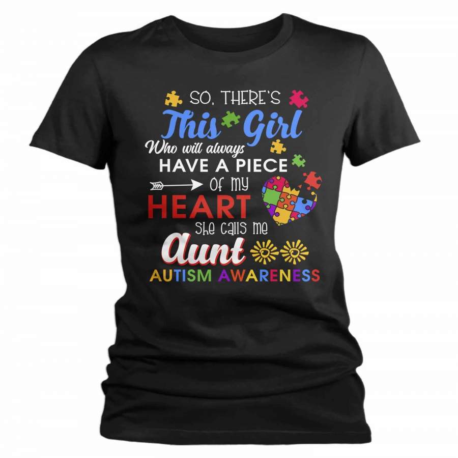 Women’s Personalized Autism T Shirt This Girl Calls Me Shirts Custom Shirts Piece Of Heart Autism Shirt Custom Autism Shirt