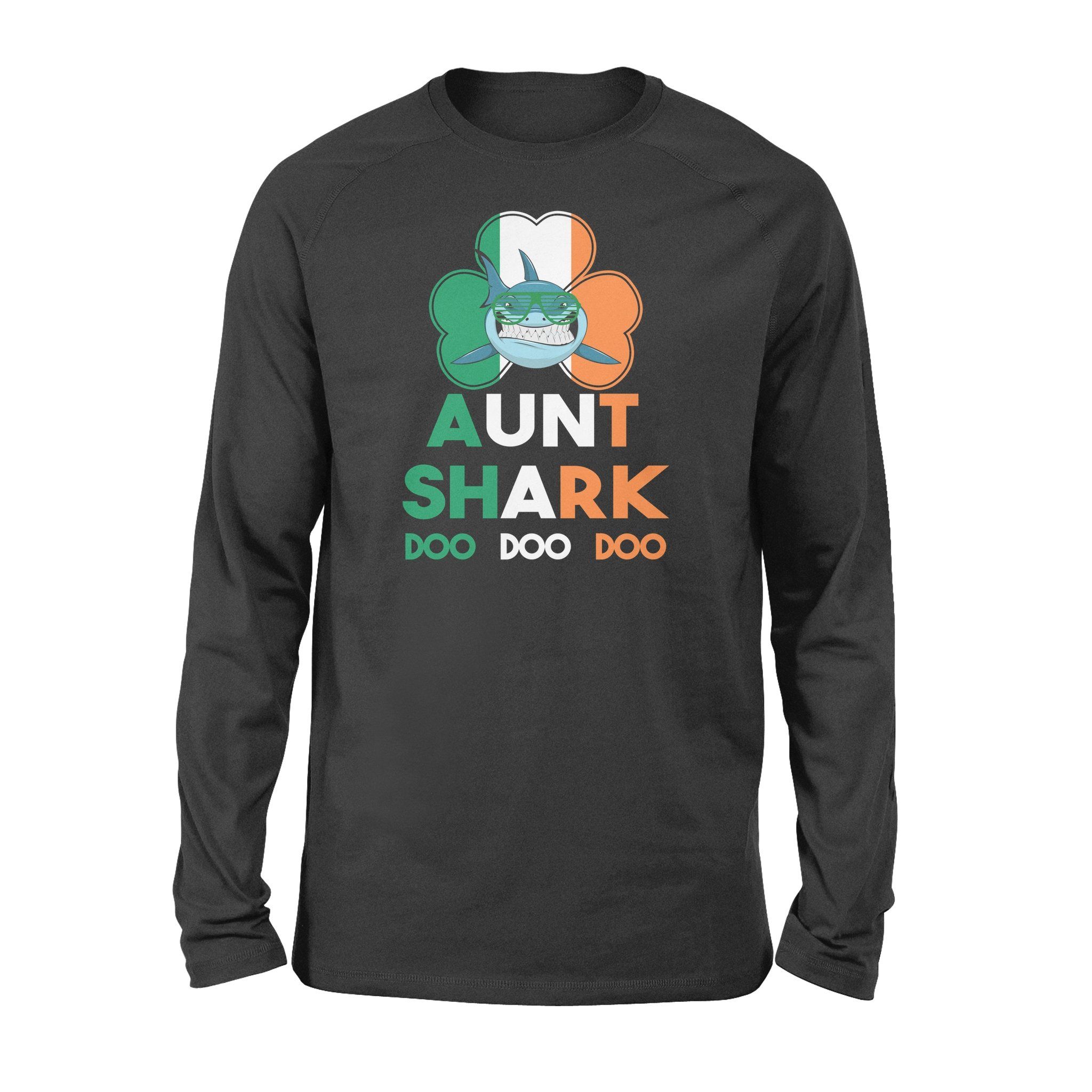 aunt shark irish St. Patrick’s Day Long Sleeve