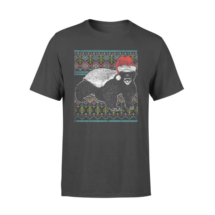 Ugly Christmas Honey Badger T Shirt – Standard T-shirt