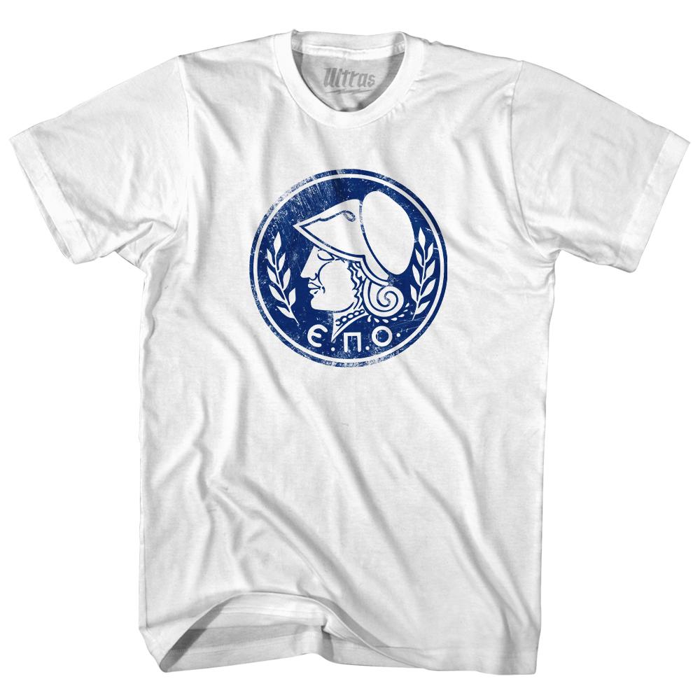 Vintage Greece Soccer League Logo Youth Cotton T-shirt