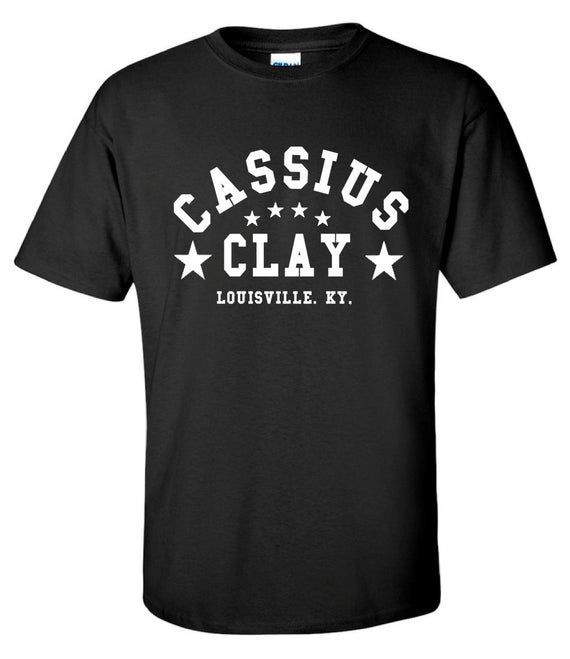 Cassius Clay Muhammad Ali Boxing Legend Gym Training Shirt