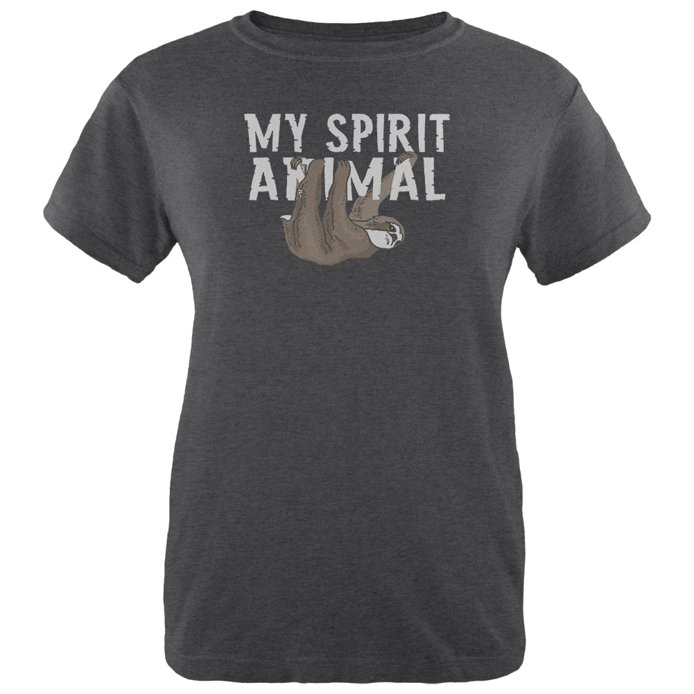 Sloth Is My Spirit Animal Womens Soft Heather T Shirt