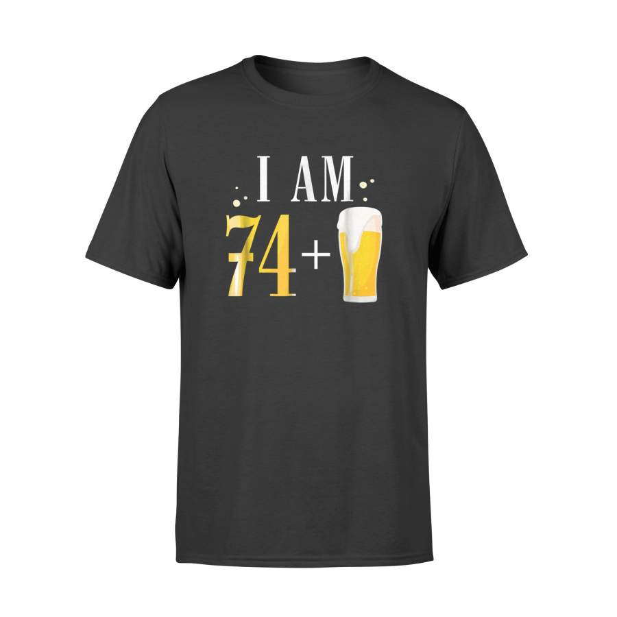 75Th Birthday Funny Vintage For Beer Lover T-Shirt