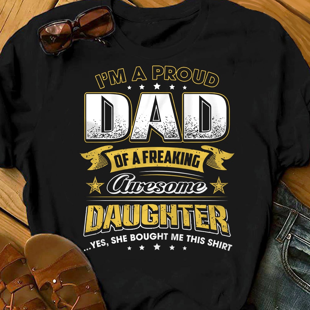 Proud Dad T Shirt TID DB221 30O36