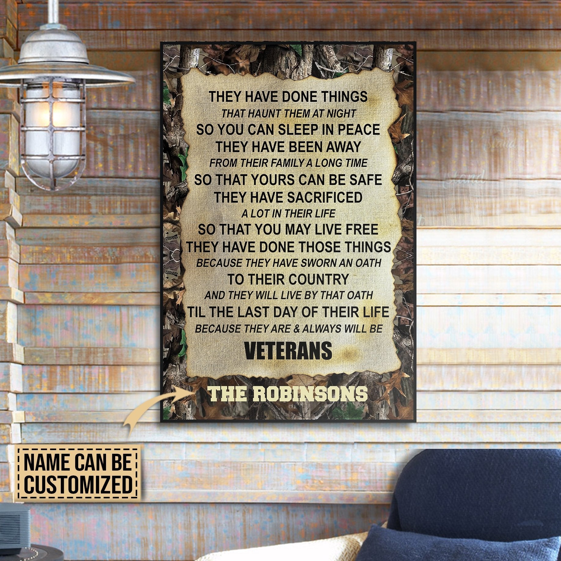 Aeticon Gifts Personalized Veteran They Have Done Things Canvas Mom Dad Gift Home Decor