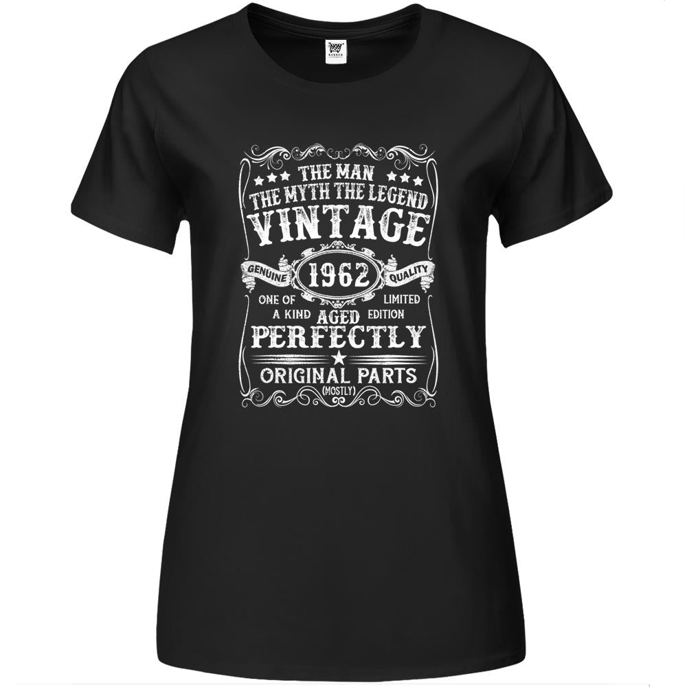 Mens 60 Years Old Gift Vintage 1962 Man Myth Legend 60Th Birthday Premium Womens T Shirts