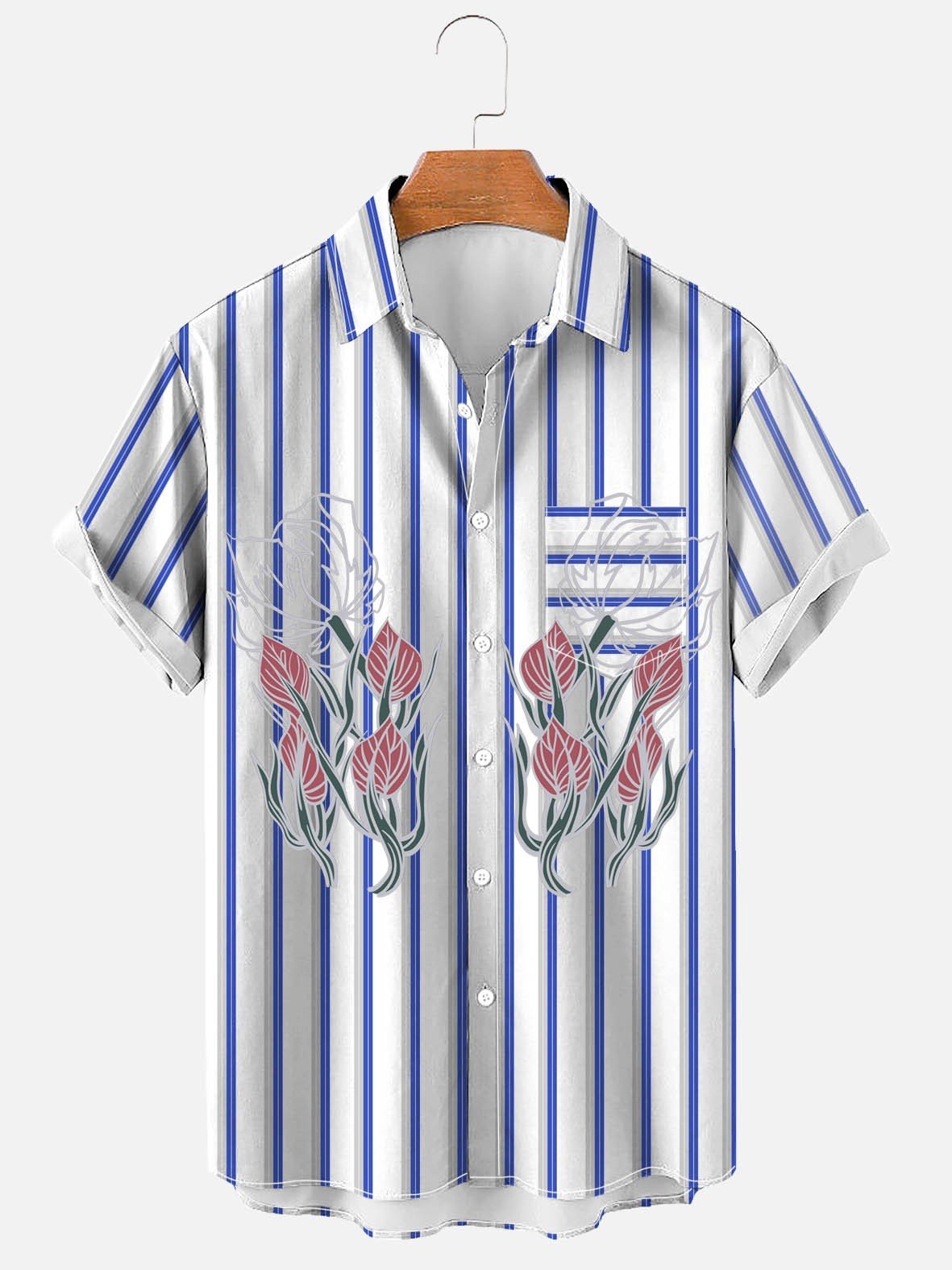 Men’S Stripe Casual Shirt