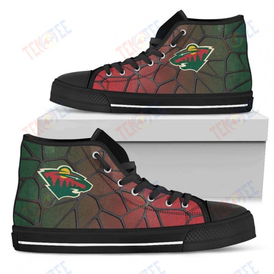 Mens Womens Minnesota Wild Gradient High Top Shoes Colors Air Cushionshoes TMT241