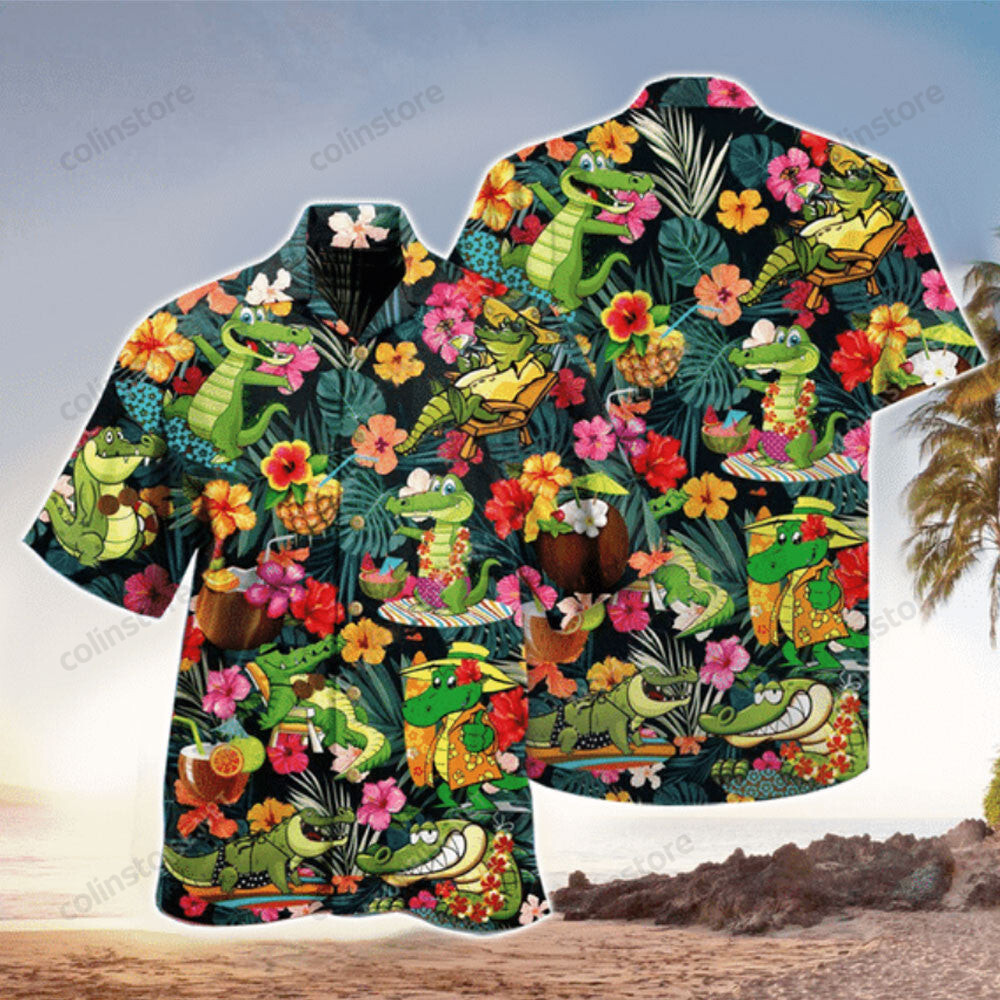 Alligator Aloha Hawaii Shirt For Lovers Ha61004