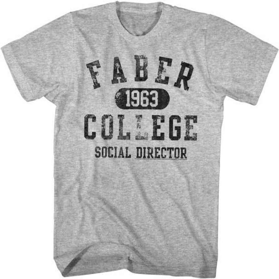 ANIMAL HOUSE-SOCIALDIRECTOR-GRAY HEATHER ADULT S/S T-SHIRT