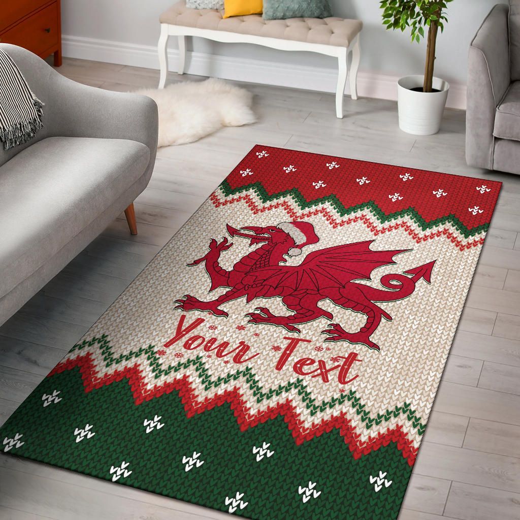 [Custom] Wales Celtic Christmas Area Rug – Cymru Nadolig Llawen – BN18