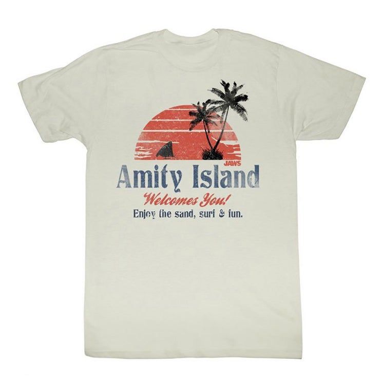 Jaws Amity Island Welcomes You Surf And Sand Shirt