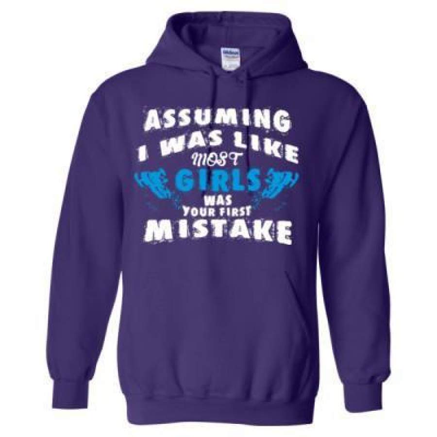 AGR Assuming I Was Like Most Girls Was Your First Mistake Snowmobile – Heavy Blend™ Hooded Sweatshirt