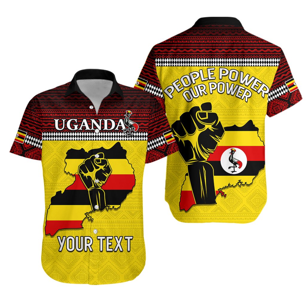 (Custom Personalised) Uganda Hawaiian Shirt African Pattern People Power Our Power Lt13