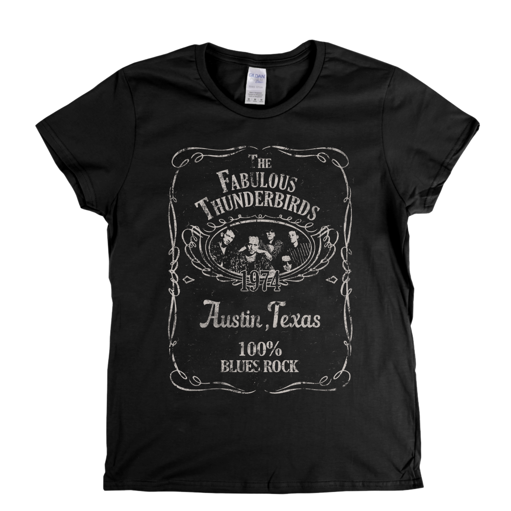 The Fabulous Thunderbirds Liquor Label Womens T-Shirt