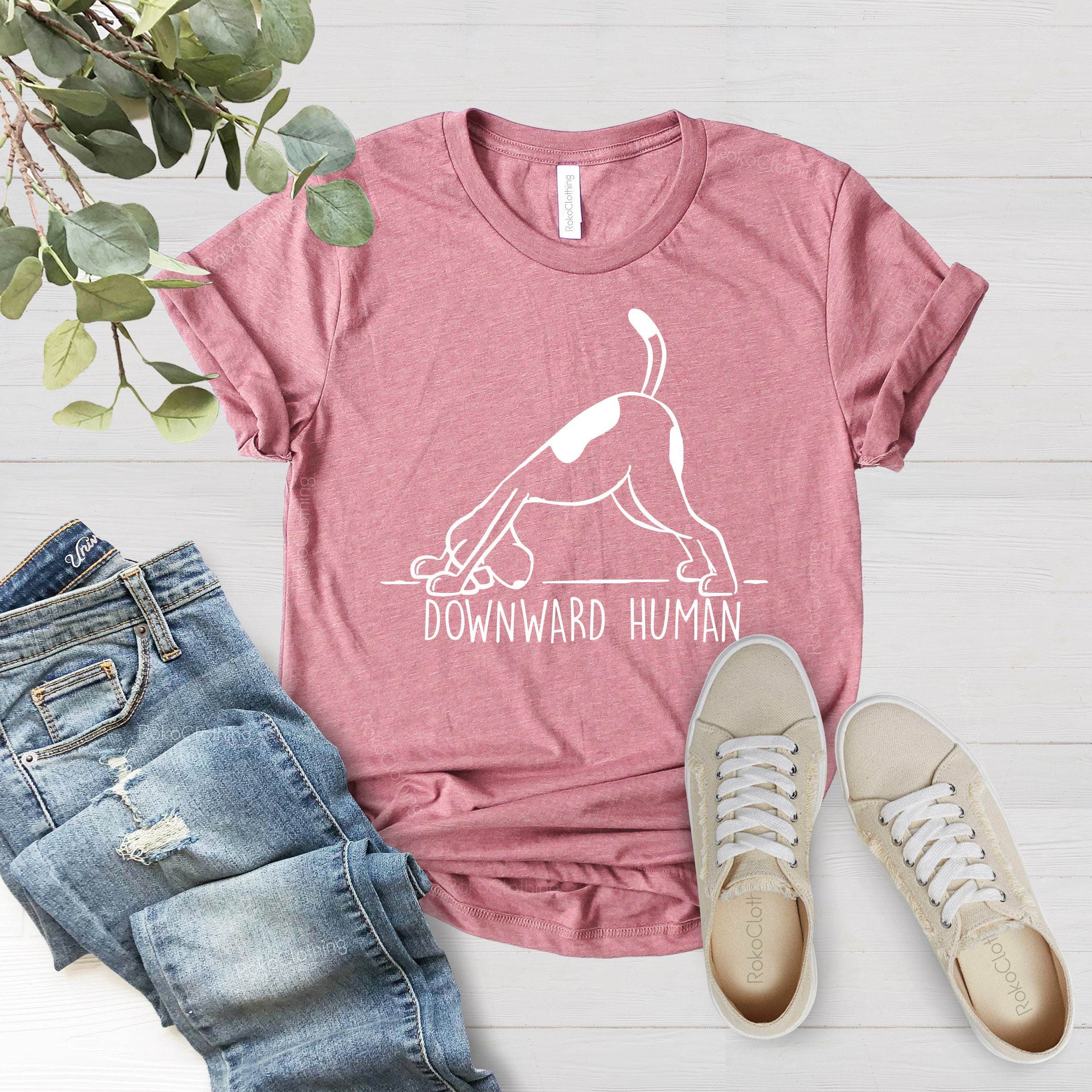 Yoga Shirt, Workout For Women, Men T-Shirt, Funny T Punny Tee, Gift Idea For Ladies, Girl Gym, Dog Lover Puppy, Racerback Razorback