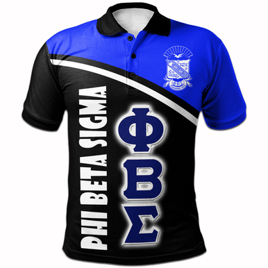 Phi Beta Sigma Polo Shirt – Fraternity Curve Version Polo Shirt