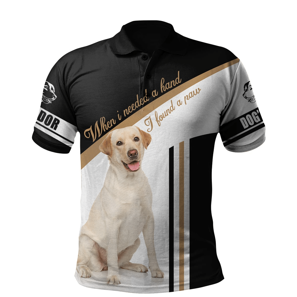 Dog Polo Shirt – Labrador Puppy Gifts For Dog Lovers 3D All Over Printed Polo Shirt