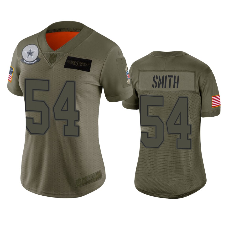 Womens Dallas Cowboys Jaylon Smith Camo 2019 Salute To Service Limited Jersey