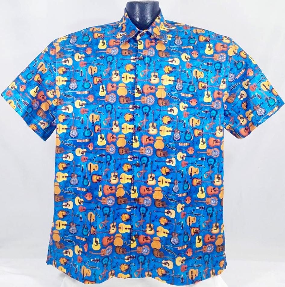 Guitar Blue Unique Design Hawaii Shirt Ha7000