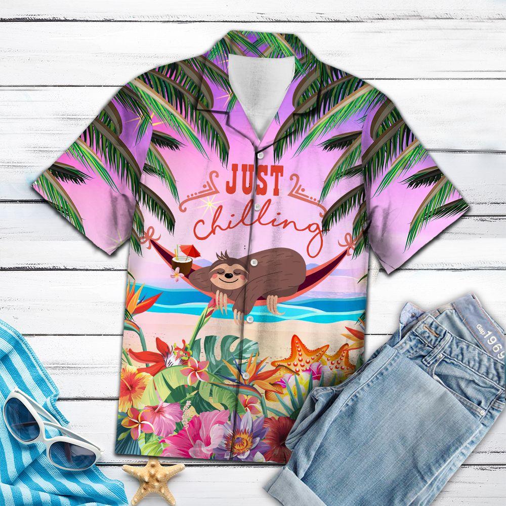 Sloth Chilling Hawaii Shirt For Hawaii Aloha Ha86555