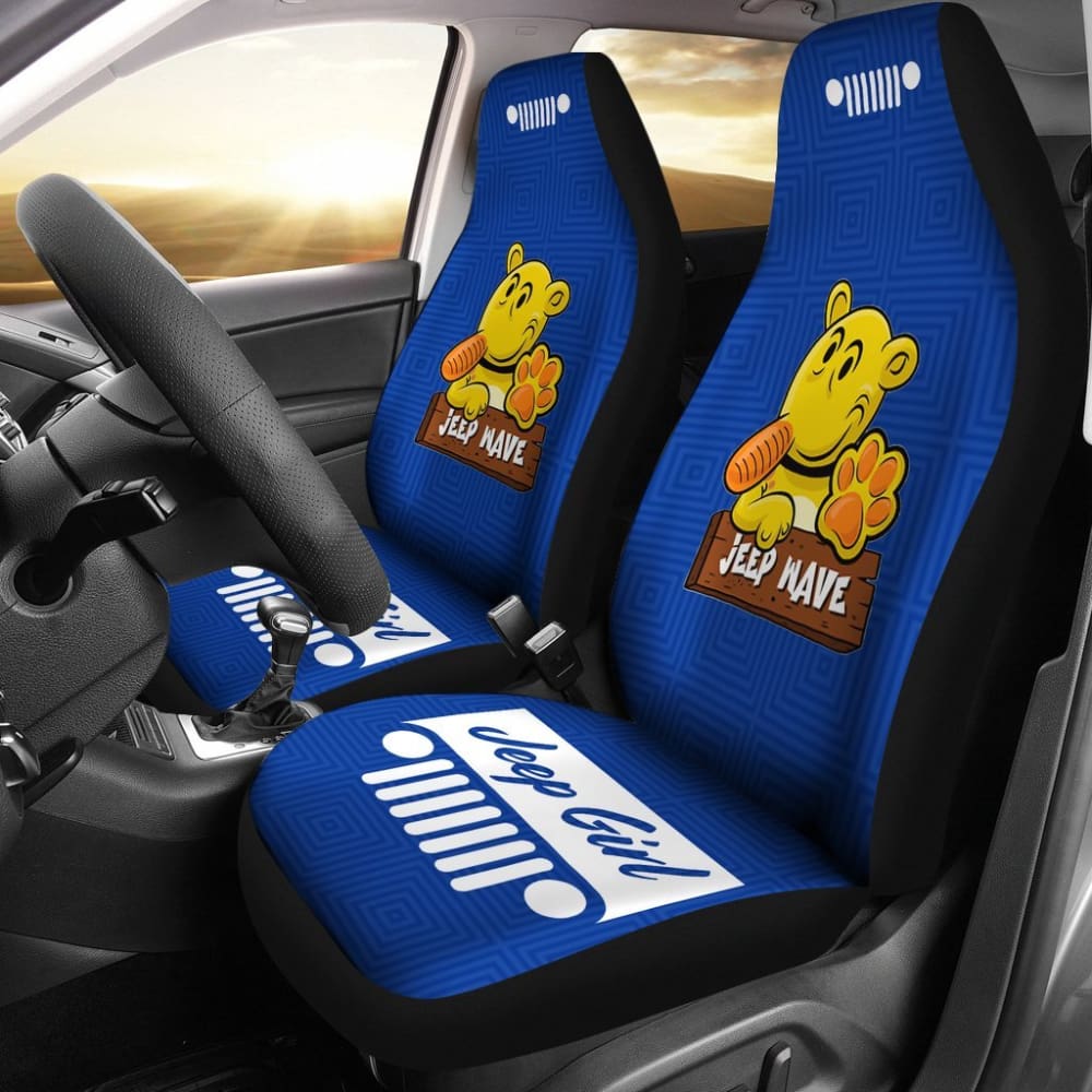 Jeep Girl-Seat Cover-Jeep Jeep-Blue Pattern 101819