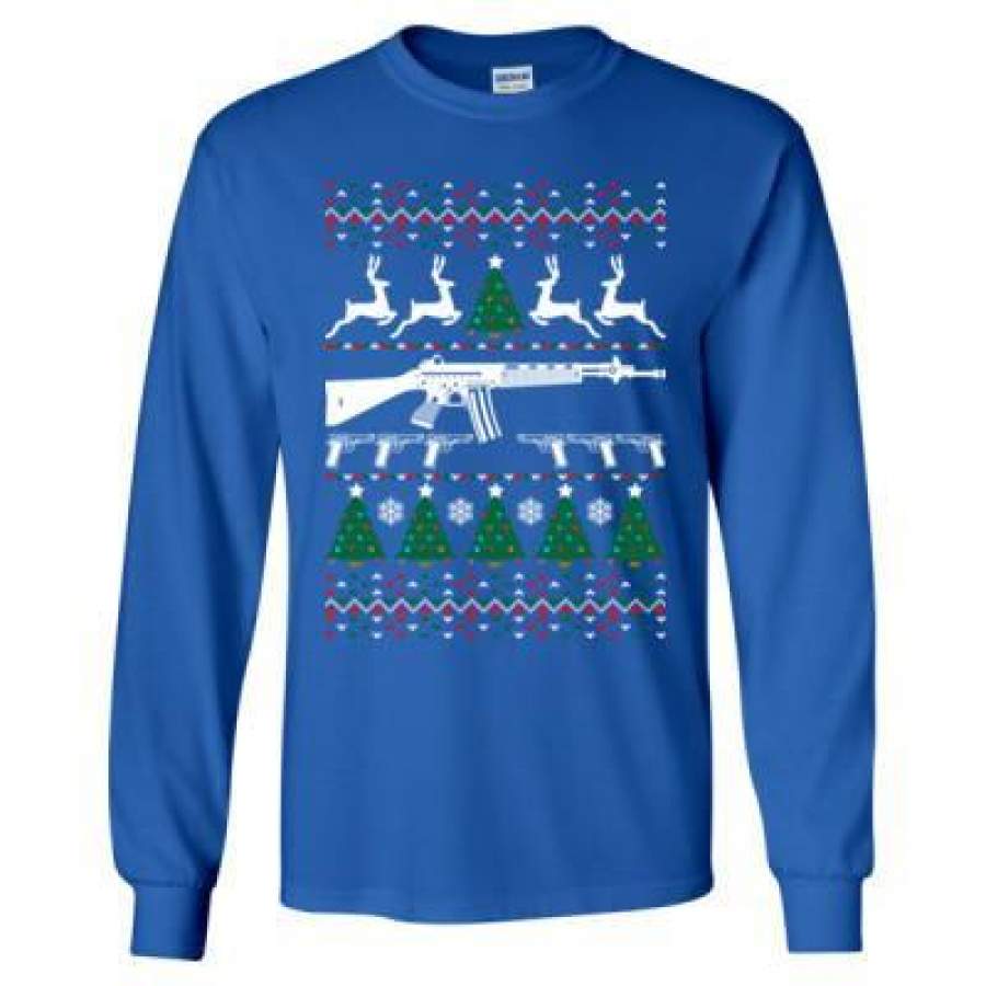 AGR AR 15 Ugly Christmas Sweater – Long Sleeve T-Shirt