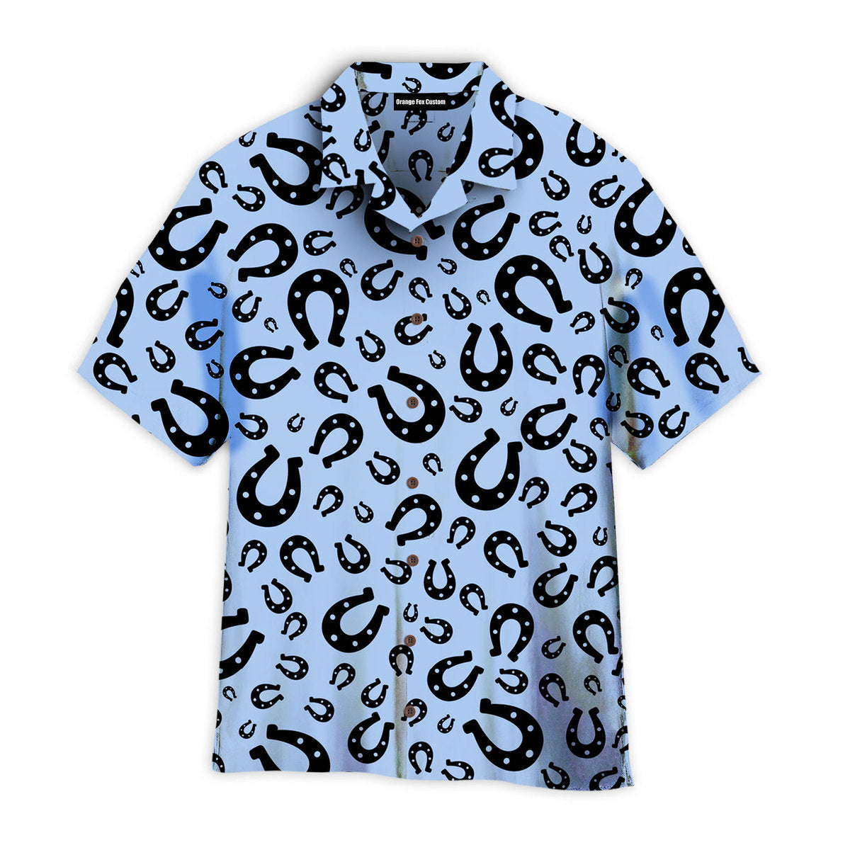 Kentucky Derby Horseshoes Light Blue Hawaiian Shirt For Men & Women Wh1155
