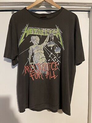 Vintage Metallica And Justice For All 1988 T Shirt 5727