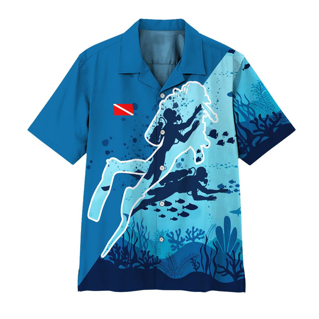 Alohazing Scuba Diving Hawaiian Shirt Ha60482