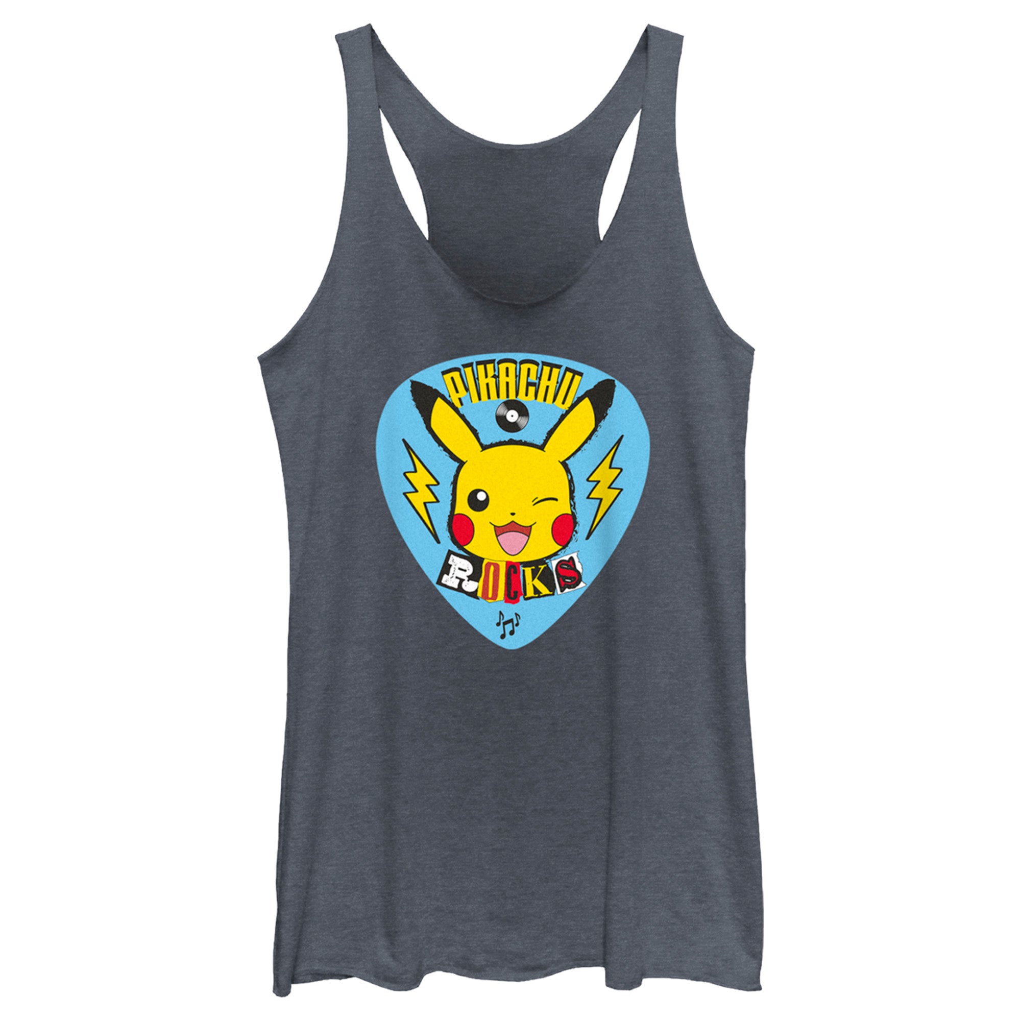 Women’S Pokemon Pikachu Rocks Racerback Tank Top