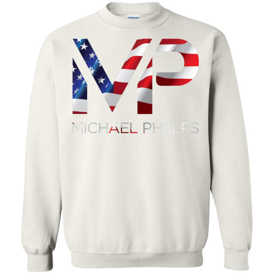 AGR Michael Phelps USA Logo Crewneck Pullover Sweatshirt