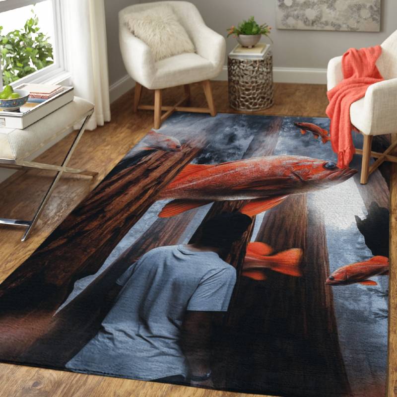 Goldfish in the forest – Animals Area Rug Carpet