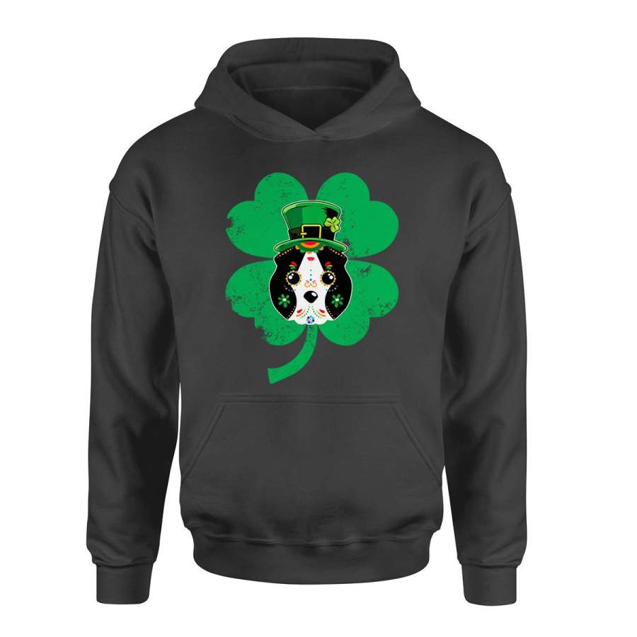 Funny Skull Dog Face St Paddy Gifts Chow Chow Hoodie NQS143 - TattoosCafe