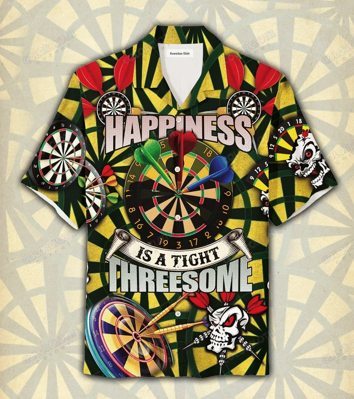 Happiness Is Tight Threesome Darts Hawaii Shirts Ha18294