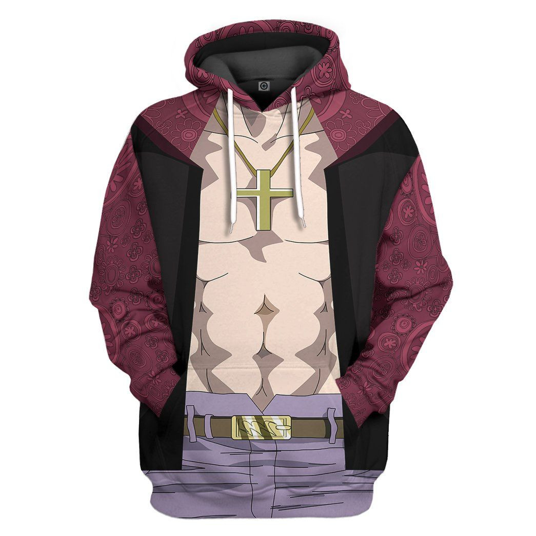 3D Shichibukai Mihawk One Piece Costume Custom Tshirt Hoodie Apparel